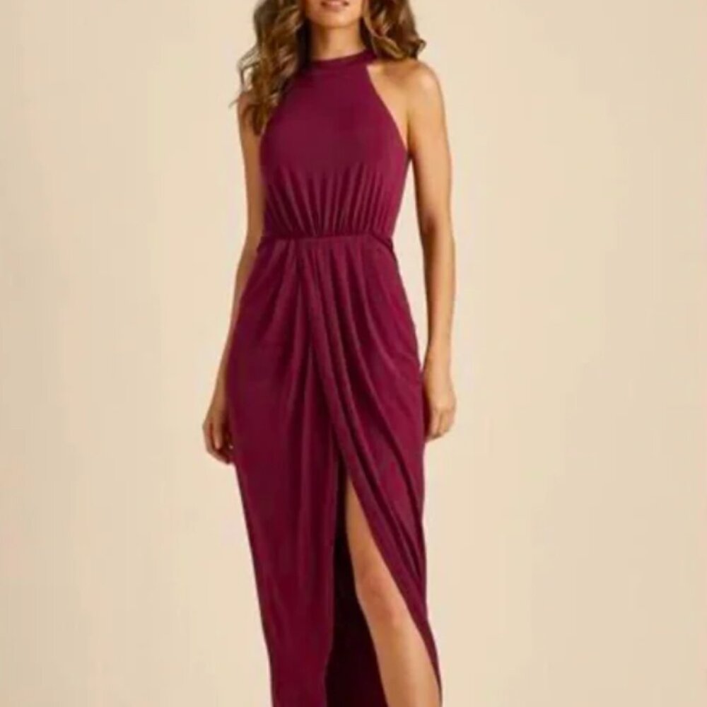 VENUS Long Drape Dress, Size M